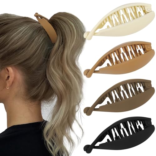 Pinzas Small Matte Banana para cabello, fuerte sujeción miniatura 1