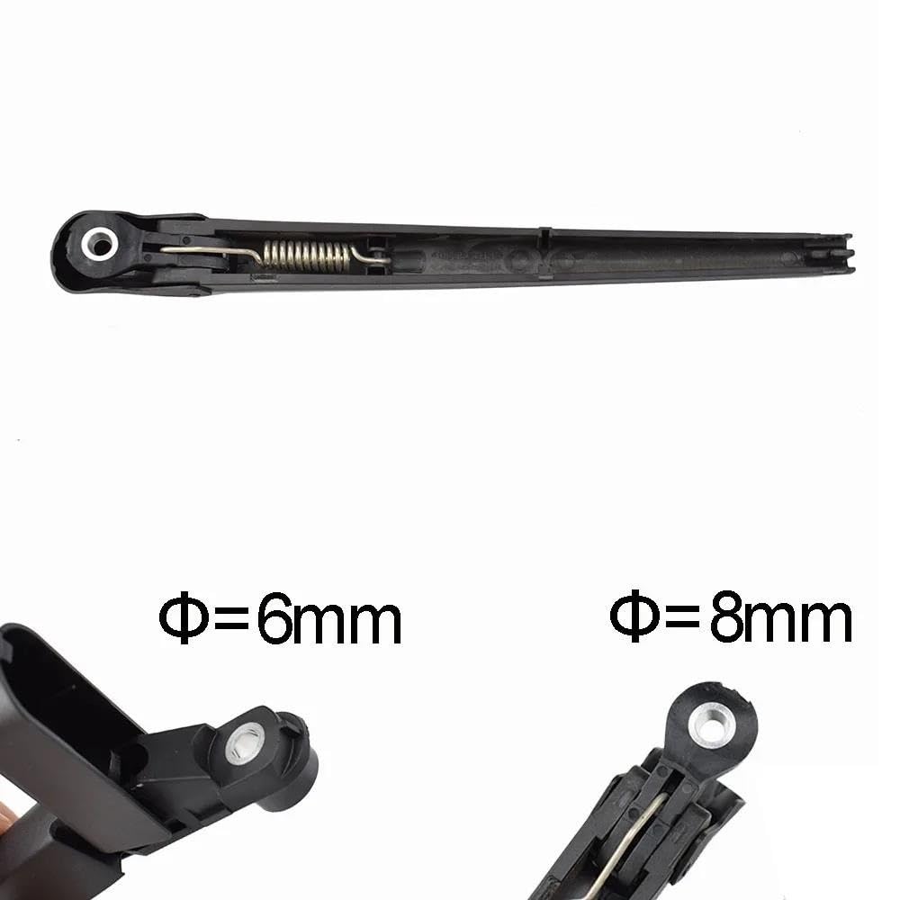 Escobilla de limpiaparabrisas trasera Juego de brazos de limpiaparabrisas traseros de 13" para Alfa para Romeo 147 2000-2005, parabrisas, portón trasero, ventana, cepillo para lluvia escobillas de lim