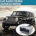 FISTANA Pack-3 Car Audio DVD Conversion Power Speaker Cable, Radio Stereo Wiring Harness Repair Parts, Radio Connector with Antenna Adapter, Compatible with Jeep Compass/Wrangler Dodge (Multicolored)