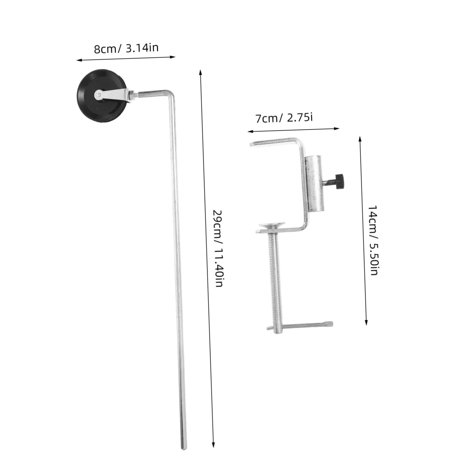 CIYODO Laboratory Grade Metalware Set Clamp on Table Pulley Wheel Small Clamp Laboratory Stand Set