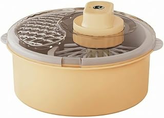 Electric Vegetable Washer with Basket Single-Press Fruit Washer Countertop Vegetable Dryer Automatic for Home Cooks, Busy Families, Meal Prep, Kitchen, Goose Yellow, Electric| Washing