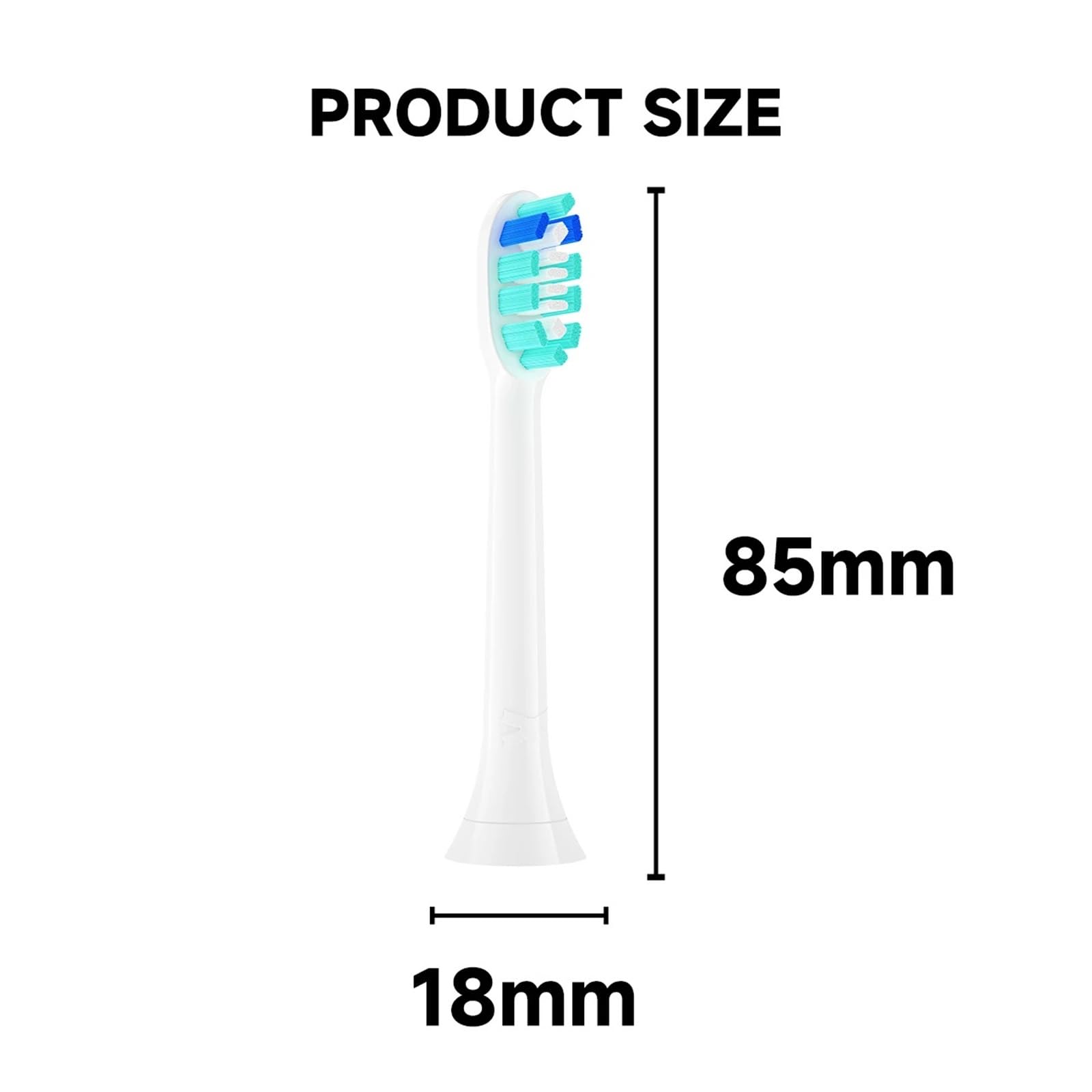 Ersatzbürstenköpfe für Erwachsene, kompatibel mit Philips, 4/8/12/20PCS | Zahnbürstenköpfe aus Kunststoff für täglichen Wechsel und Mundpflege für Erwachsene(20HB30B)