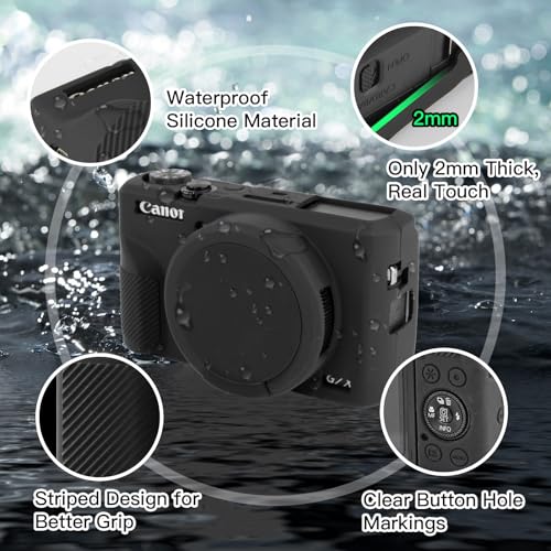 Funda ARVOK para Canon Powershot G7X Mark III silicona suave miniatura 2
