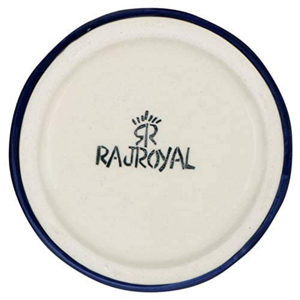 RAJ ROYAL Red Pottery Hand Painted Cornichon 750 Gram Storage Jar Container with Lid Ceramic Food Storage Multipurpose Storage Container for Home(Set of 2) (Red) - Image 5 thumbnail