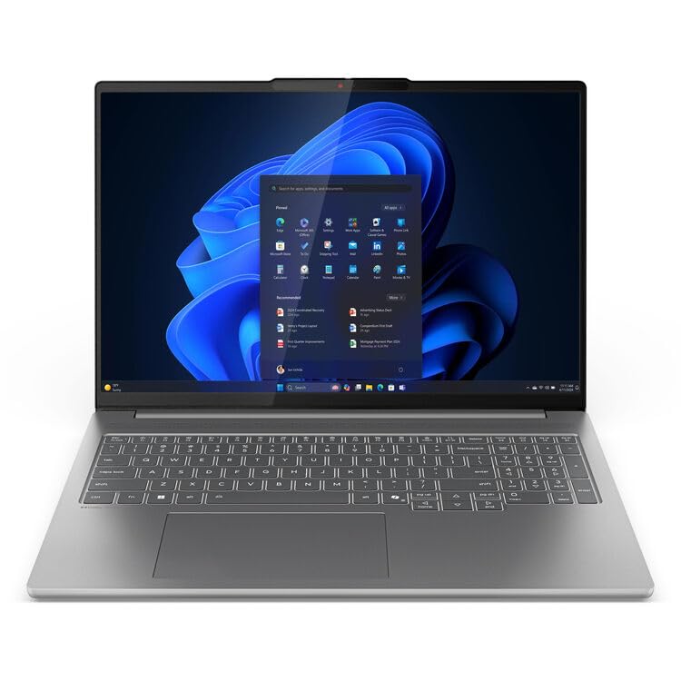 IdeaPad Pro 5 Personal Laptop, 2025, 16" 2880x1800 Touch, Intel-16 Core Ultra 7 255H, NVIDIA GeForce RTX 5050, 16GB LPDDR5, 1TB SSD, Win11 Pro, Backlit KB, Wi-Fi 7, BT 5.4, 1080p Camera, Grey