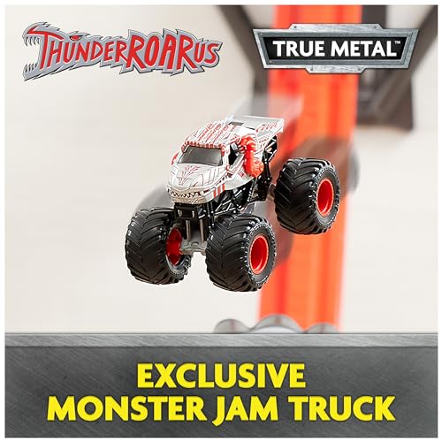 Image of Monster Jam ThunderROARus Drop Playset with Exclusive Monster Truck, Over 6 Feet Tall, Lights & Sounds, Kids Dinosaur Toys for Boys and Girls Ages 4 and Up