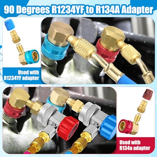 Adaptador R1234yf a R134a para aire acondicionado de auto miniatura 6