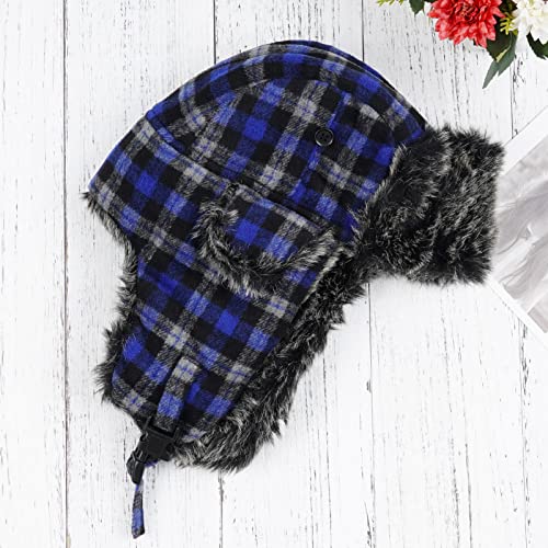 Image of ONWAY Trapper Hat Winter Hats for Women Men with Faux Fur Ear Flaps