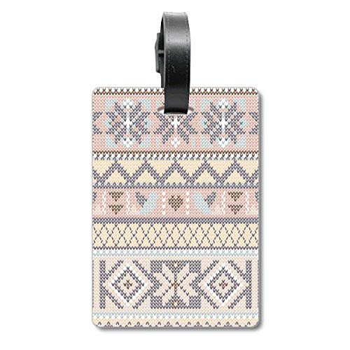 Étiquette de valise motif triangulaire - Porte-adresse pour bagage de voyage