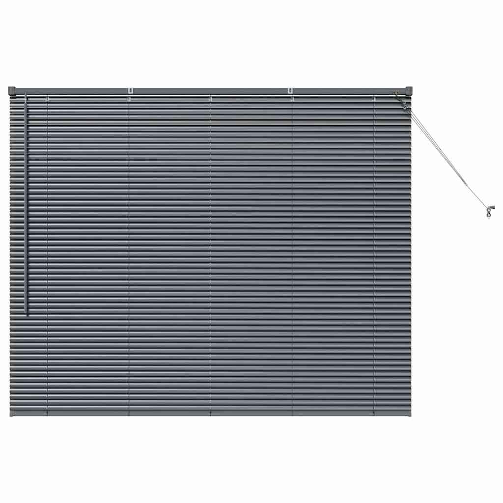 Store Vénitien Gris Foncé 130 x155 cm en Aluminium, Store Intérieur Réglable pour Fenêtre de Salon, Cuisine et Bureau, Brise-Vue et Régulateur de Lumière Naturelle