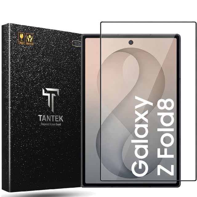 Image of TitanGuard Tempered Glass Screen Protector Guard for Galaxy Z Fold 8 (5.5 Inch) - 9H Hardness, Military Grade, Anti-Static, Easy Installation Kit - 1 PACK