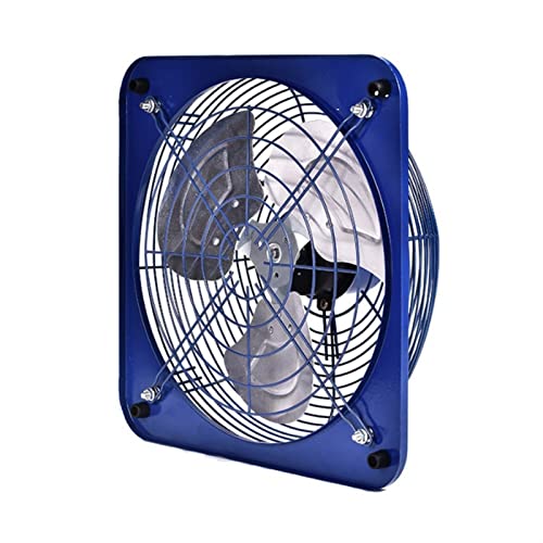GTHTUHFD Extractor De Aire Industrial De 10 Pulgadas, Potente Extractor De Aire Metálico, Ventilador Comercial para Cocina, Ventilador De Pared En Línea con Cubierta De Red,Us-10inch