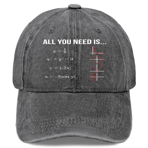 All You Need is Love Math Vertical Hats for Men