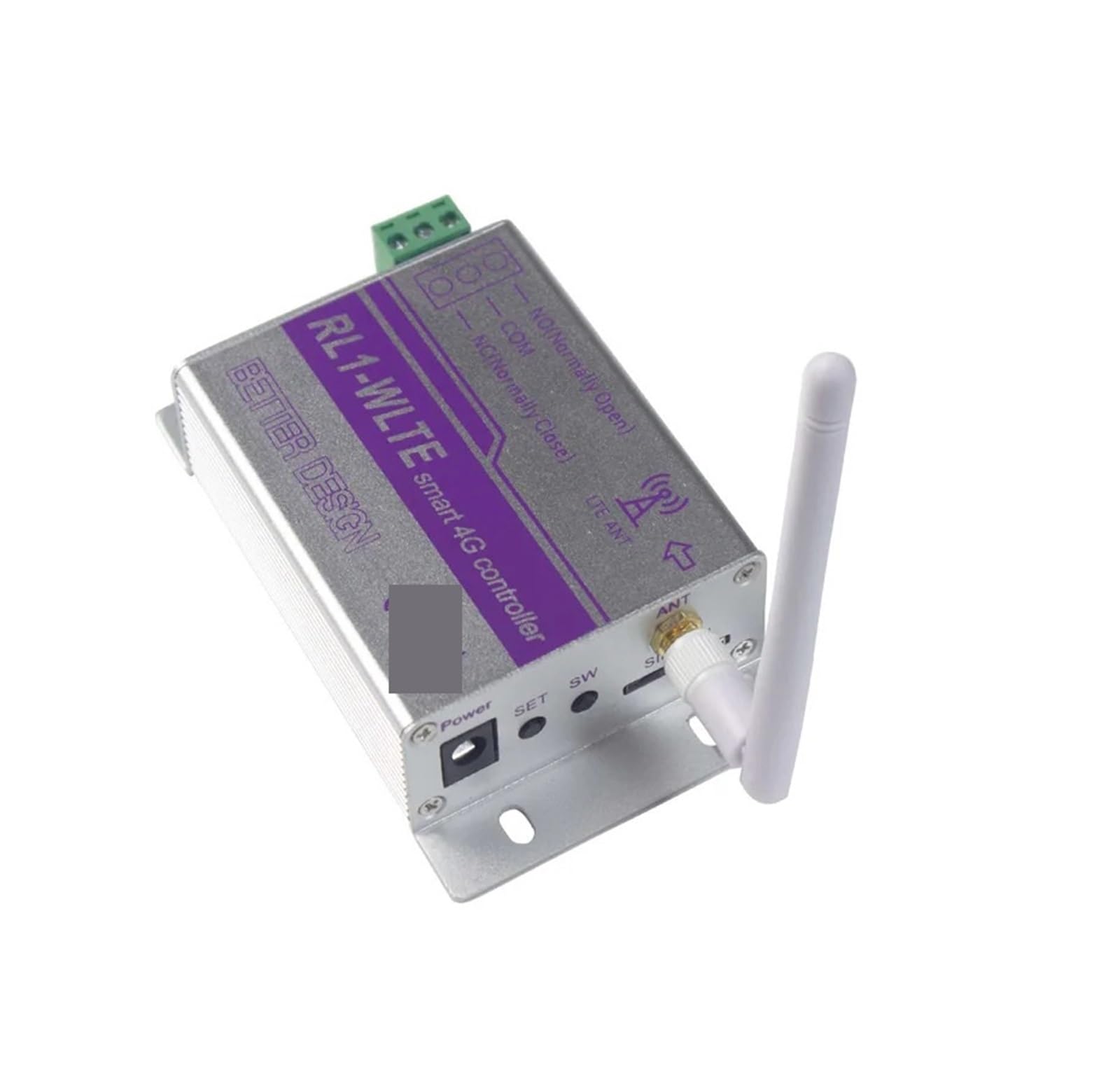 Automatischer Türschließer, 4G 1CH GSM Relaisschalter RL1 Wireless Remote Garagentoröffner Zugangscontroller per SMS(Kit2 EC)