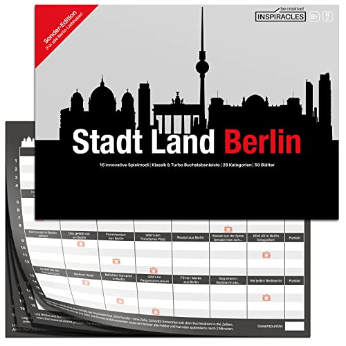 Stadt Land Berlin - Tolles Berlin Geschenk - Das Quiz Spiel für Berliner und Fans - Berlin Souvenirs, Berlin Andenken - Berlin Spiel für Freunde Cover