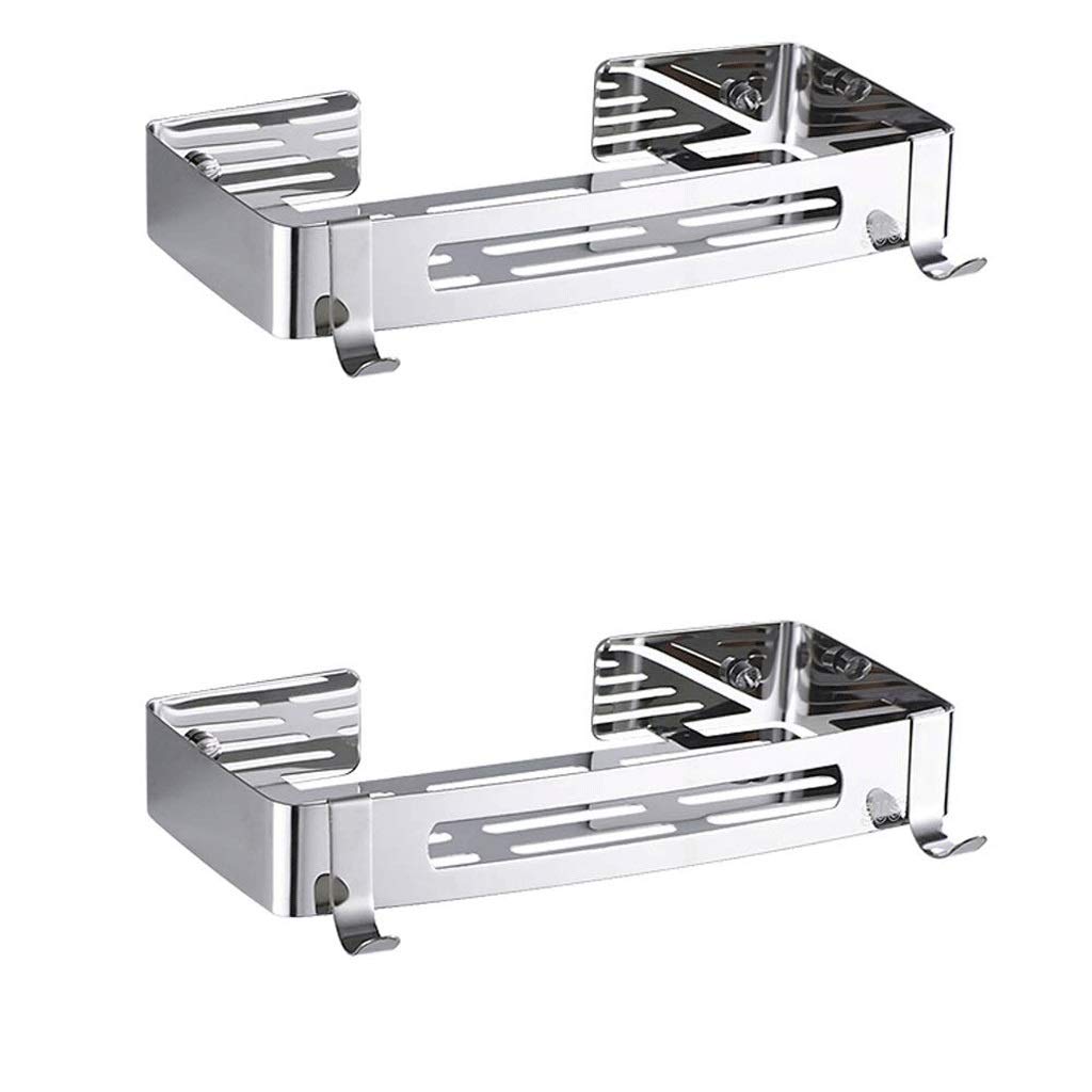 ZTIMEEBL Bathroom Storage Adhesive Shower Caddy Shelf Organizer 304 Stainless Steel Powerful Wall Mounted Kitchen Condiment Box Rack