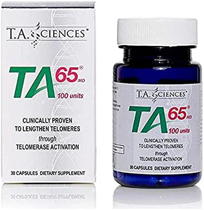 T.A. Sciences | TA-65 Telomerase Activation | Anti-Aging & Immunity Boost with Cell Rejuvenation | 30 Capsules