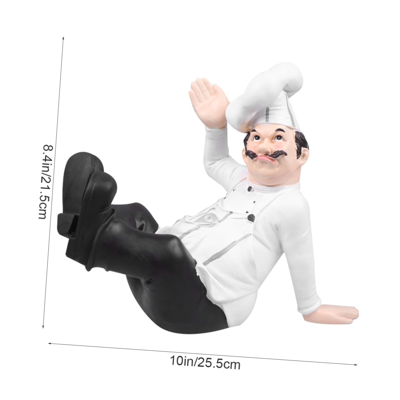 Hemobllo Chef Stabile Statuetta in Resina Stile Europeo Ornamentale per Decorazione Tavolo Casa e Pasticceria e Adatto a Ambienti Domestici