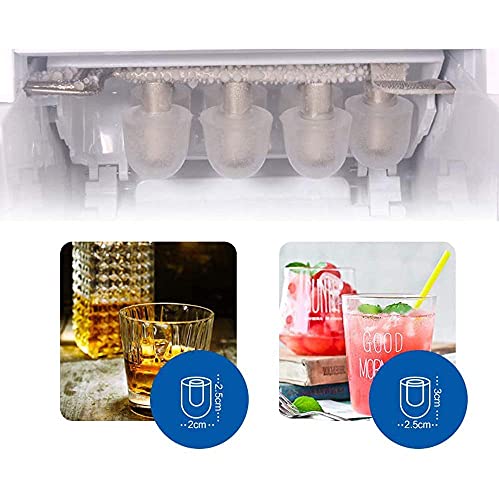 Máquina compacta portátil para fabricar hielo con cazo y canasta miniatura 4
