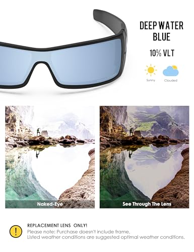 Image of BLAZERBUCK Anti-salt Polarized Replacement Lenses for Oakley Batwolf OO9101 Sunglass