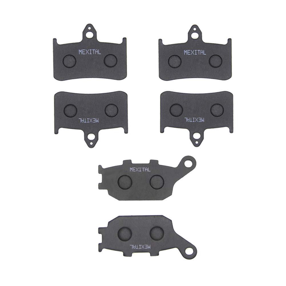 Pastiglie freno Semi-metallico Anteriori + Posteriore per CB 900 F Hornet 919 (02-07)/CB 1000 F (93-97)/VTR 1000 F (97-06)/CBR 900 RR (92-97)/CB 1000 (94-95)/VTR 1000 F Super Hawk (98-05)