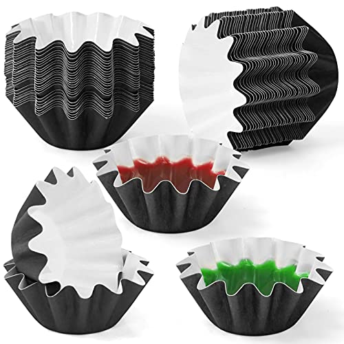 THE GREEN ROOT Wax Melt Warmer Liners, Reusable Wax Melt Liners, Leakproof Wax Tray, Candle Popper Liner for Scented Wax Electric Wax Warmer, Plug in Warmers, Candle Warmer (50 Pack, Black)