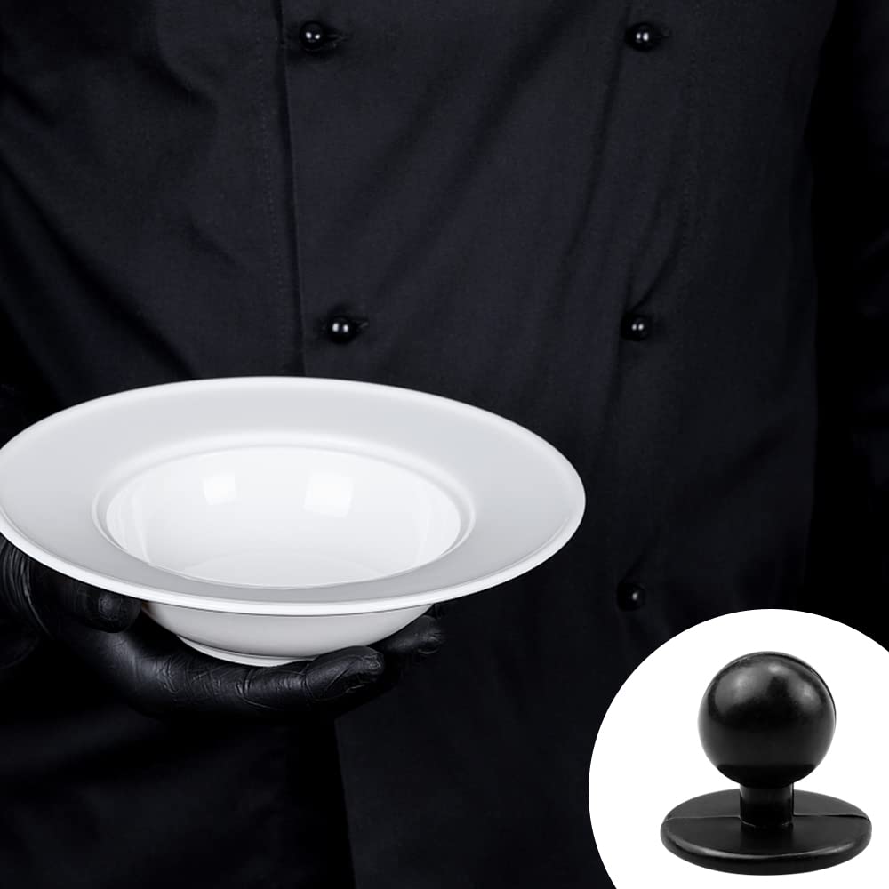 Bottoni Giacca Chef 100 Pezzi - Bianco E Nero, Plastica, Per Divise Da Cuoco, 18mm - Foto 8
