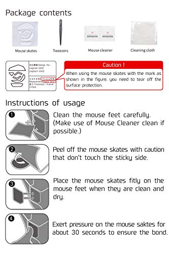 Image of HOTLINEGAMES 2Sets 3.0 Plus Rounded Curved Edges Mouse Feet Skates Compatible with G502 Hero, Proteus Spectrum RGB Gaming Mouse feet Replacement (0.7mm,Smooth,Pure White PTFE) Professional Upgrade