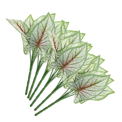 TOPBATHY 6 Piezas Cinco Plantas Artificiales Decoración Árboles De Otoño Hierba Aire Plantas Falsas Follaje Al Aire Libre Helecho Grandes Plantas Artificiales Al Aire Libre Plantas