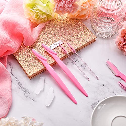 45 Pieces Eyebrow Razors Multipurpose Exfoliating Dermaplaning Tool Shaving Grooming Eyebrow Face Razor and Eyebrow Shaper and 100 Pieces Disposable Glitter Mascara Brushes for Women 45 Pieces Eyebrow Razors Multipurpose Exfoliating Dermaplaning Tool Shaving Grooming Eyebrow Face Razor and Eyebrow Shaper and 100 Pieces Disposable Glitter Mascara Brushes for Women