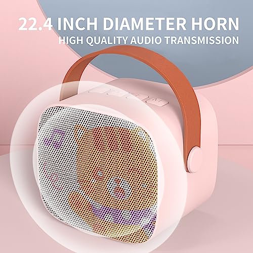 Image of Mini Karaoke Machine for Kids, Portable Bluetooth Speaker with Wireless Microphone,Kids Music Player Toys for Girls and Boys,3,4, 5, 6, 7, 8+ Years Old, Teens Birthday (Pink-Cat)
