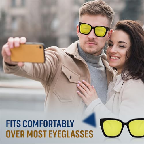 Yogo Vision Polarized Fit Over Glasses Sunglasses for Women Men Wear Over Eyeglasses 100% UV Protection4