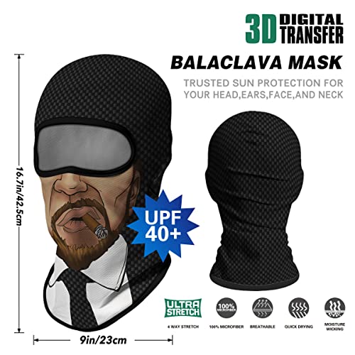 Image of Red Plume 3PCS Balaclava Full Face Mask Ski Mask UV Protection Cover Motorcycle Full Face Mask for Men Women Outdoor Sports