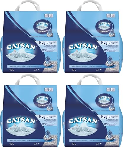 Catsan Littiera per Gatti - 10 L (Confezione da 4)