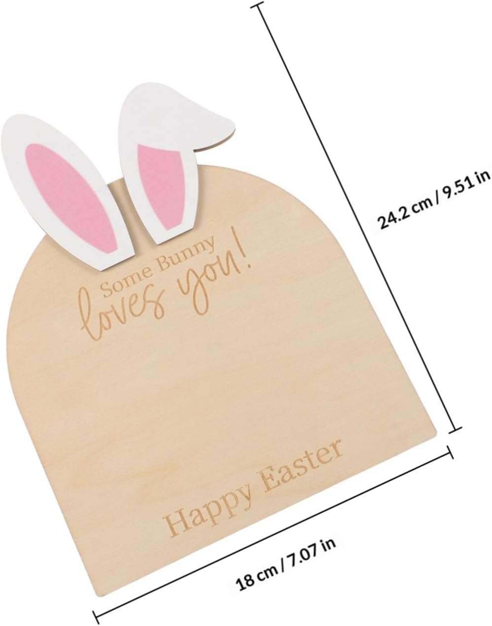 Footprint Keepsake Bunny Decor Easter Ornament Kit for Newborn Hand and Footprint Memories Wooden Plaque for Nursery Room Unique Shower
