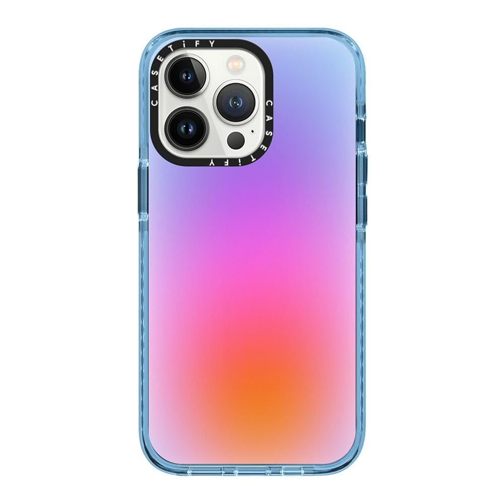 CASETiFY Impact iPhone 13 Pro Case [6.6ft Drop Protection] - Color Cloud: A New Thing is On The Way - Sierra Blue