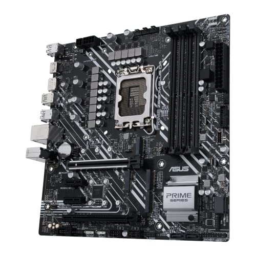 PRIME Z690M-PLUS D4 Scheda Madre mATX, Intel Z690, LGA1700, DDR4, PCI 5.0, Intel 1Gb Ethernet, Realtek 7.1 Surround, 3xM.2, 4xSATA 6GB/s, 1xUSB 3.2 Gen 2x2, Armoury Crate, Aura Sync RGB, Nero - Scheda madre - Immagine 7