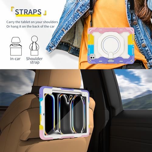Funda iPad Pro 11 M5 M4 carcasa rígida protectora con soporte 360 6