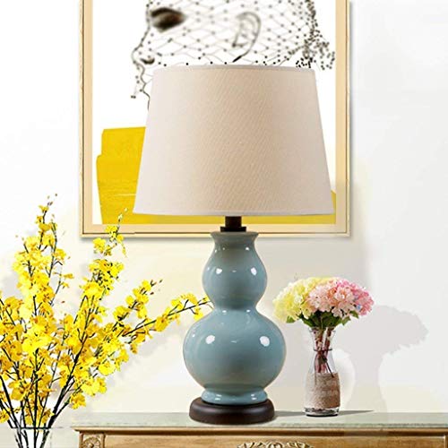 Lampe de table chic en céramique rétro culot E27 pour chevet et salon