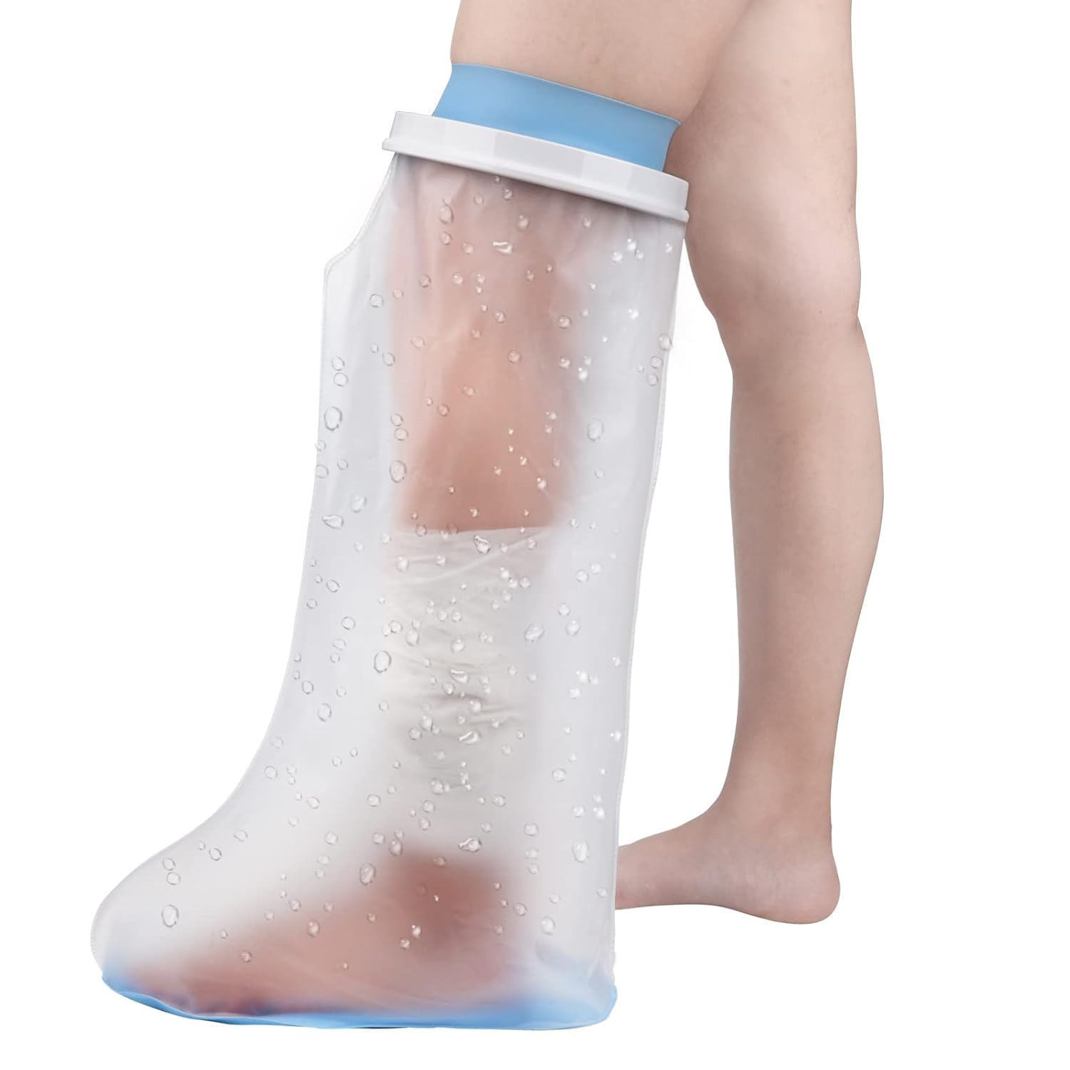 Aakarit Waterproof Leg Cast Cover for Shower Leg Long Full Watertight Seal Protector to Keep Wound & Bandages Dry - Reusable Cast Protector, Cast Bag, Cast Sleeve