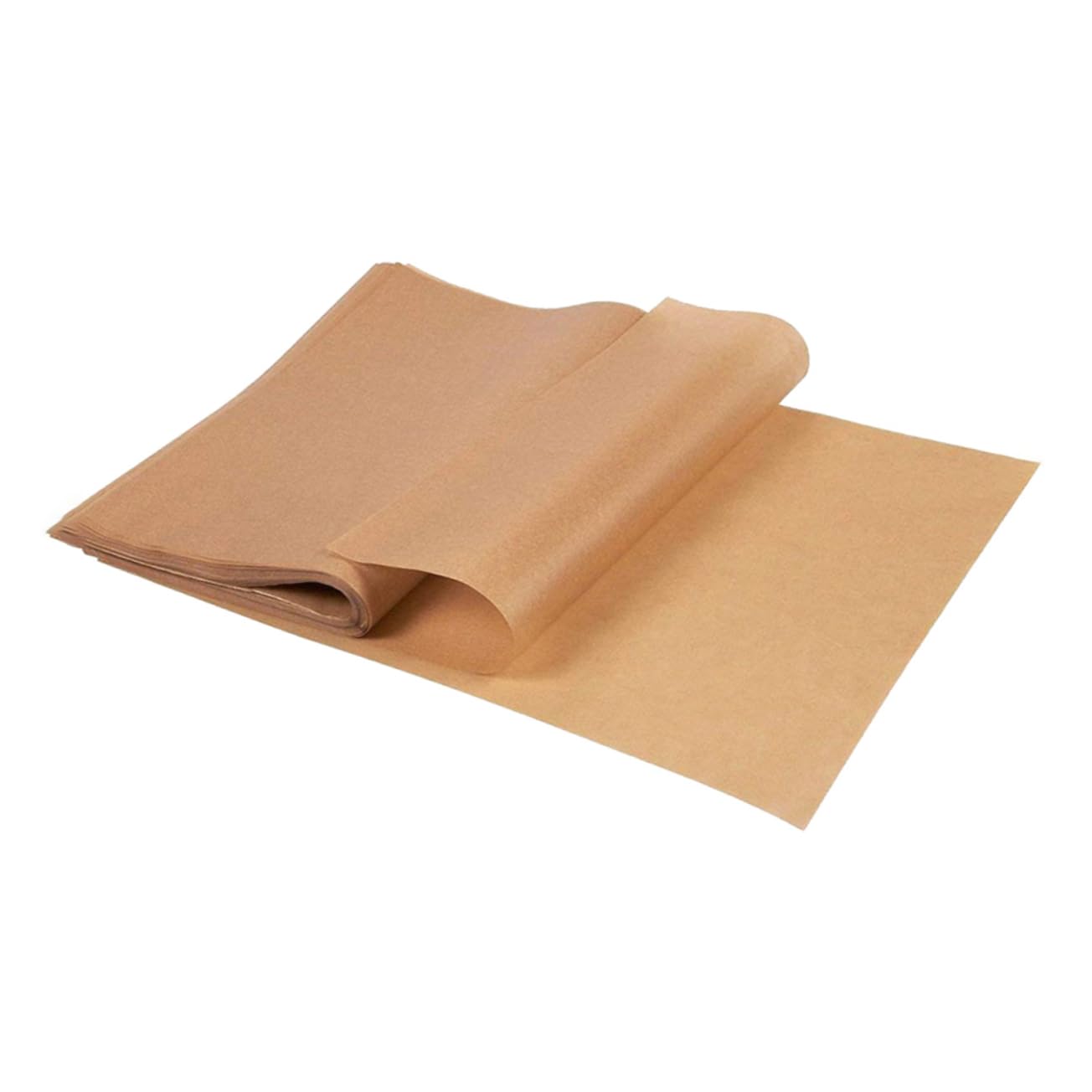 Carta da Forno Antiaderente Marrone 12x16 Pollici in Polpa di Legno per Dolci e Torte, 200 Pezzi, Resistente All'olio e Facile da Pulire per Barbecue e Cottura in Forno