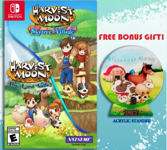 Harvest Moon: The Lost Valley & Skytree Village Cozy Bundle with BONUS Harvest Moon Standee
