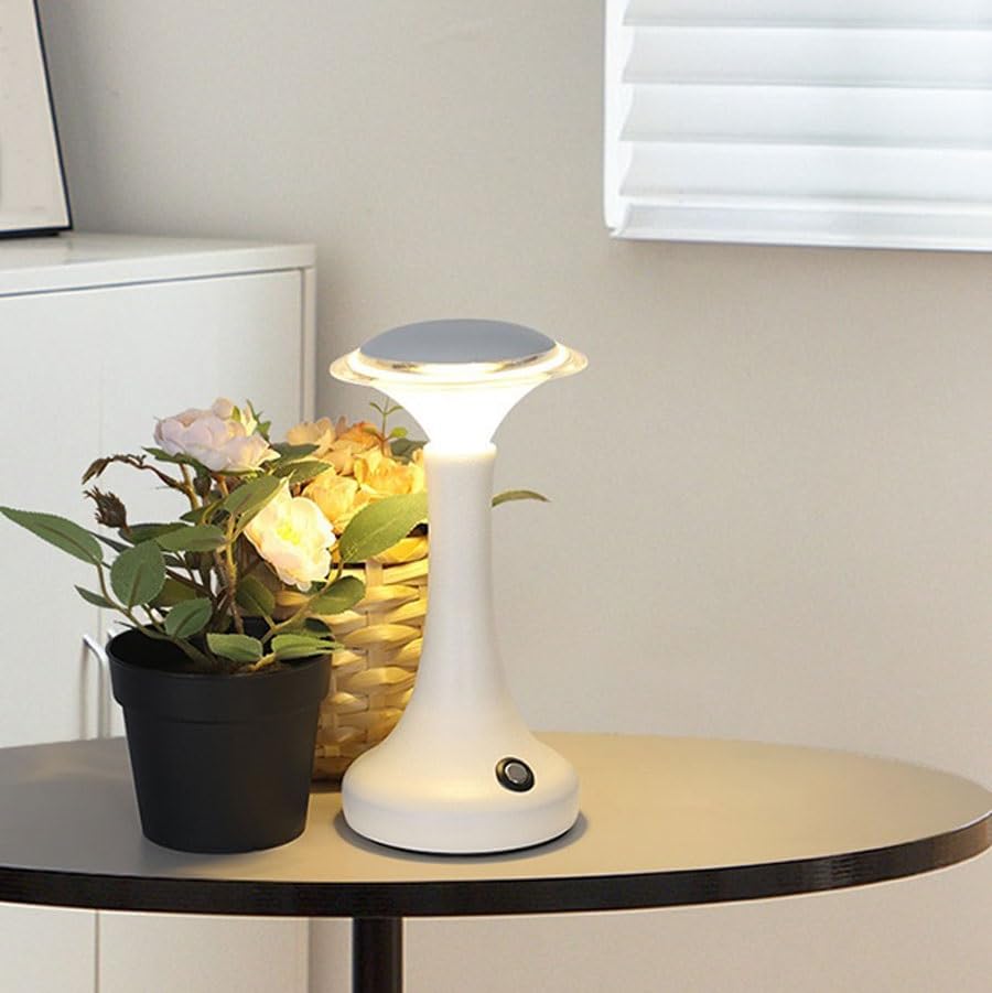 Lampada da Tavolo Lampada da Comodino for Camera Letto, Studio, Decorazione, Luce Notturna, Soggiorno, Bar, scrivania Lampada da Tavolo Romantica | Sleek acrylic desk lamp with warm glow, ideal for bedside, living room, or desk decor.