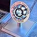 Lonyiabbi Arc Reactor MK2-1:1 Scale, USB Powered LED Light with Vibration Sensor, No Assembly, Display Case Included