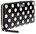 Kate Spade New York Carlisle Street Neda Patent Leather Continental Wallet (Black/Cream)