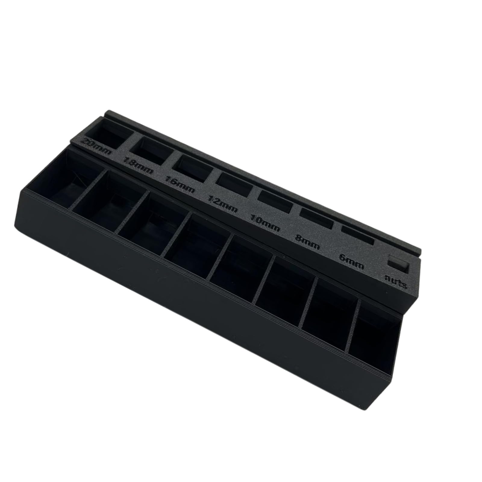 Snorvixre Black Permanent Hardware Sorting Cartons Featuring Customizable Compartments And Portable Structure For Bolt Management Stereoscopic Published Hardware Sorter