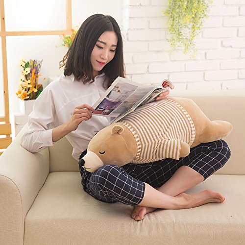 Lindo Juguete de Peluche de Oso Polar Muñeca de Oso Polar Suave Almohada para Dormir Muñeca de Animales de Peluche para niños Regalos de cumpleaños de Navidad Blanco-A 90 cm