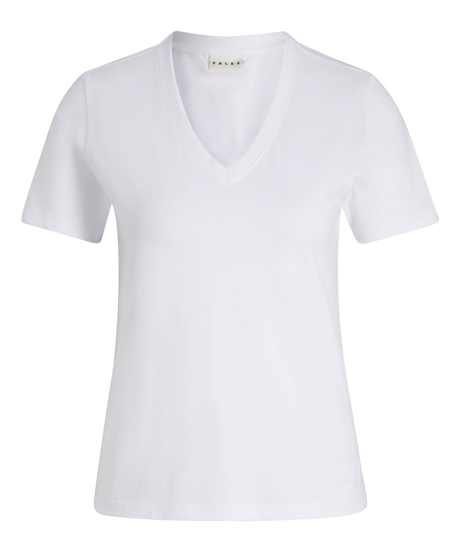 FALKE Mujer Basic V-Neck Camiseta Suave Manga Corta cómoda Ligera Transpirable algodón 1 Pieza