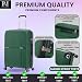Medium Suitcase Unbreakable Hard Shell on 4 Dual Spinner Wheels Super Lightweight Hold Check in with Built-in TSA Lock | Purple