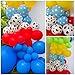 Toy Inspired Story Balloon Garland Arch Kit,Toy Game Cow and Cloud Pattern Red Blue Yellow Green Latex Balloons for Boys Birthday Party,Cartoons Theme for Baby Shower Birthday Party Supplies 159pcs